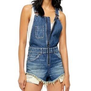Free People ‎ - New! Sunkissed Denim Shortalls